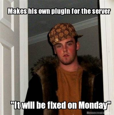 Meme Creator Funny Makes His Own Plugin For The Server It Will Be