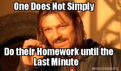 Pay to do homework last minute