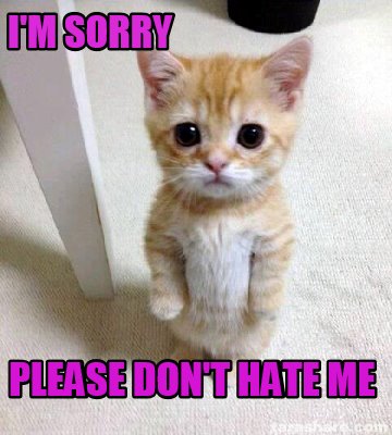 Meme Creator Funny I M Sorry Please Don T Hate Me Meme Generator At