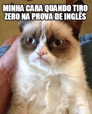 Meme Creator Funny Minha Cara Quando Tiro Zero Na Prova De Ingl S