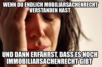 Meme Creator Funny Wenn Du Endlich Mobiliarsachenrecht Verstanden