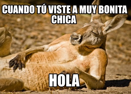 Meme Creator Funny Cuando T Viste A Muy Bonita Chica Hola Meme