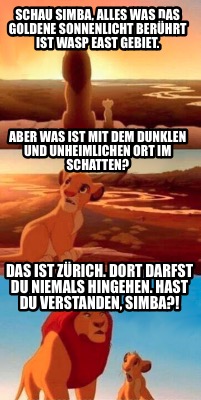 Meme Creator Funny Schau Simba Alles Was Das Goldene Sonnenlicht