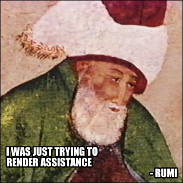 i-was-just-trying-to-render-assistance-rumi