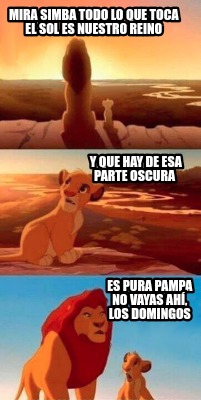 Meme Creator Funny Mira Simba Todo Lo Que Toca El Sol Es Nuestro