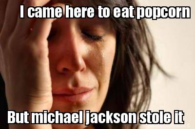 michael jackson eating popcorn meme generator