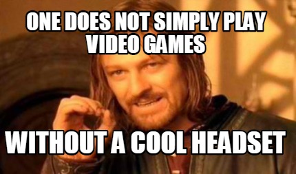 gamer headset meme