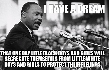 i-have-a-dream-that-one-day-litle-black-boys-and-girls-will-segregate-themselves