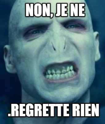 Meme Creator Funny Non Je Ne Regrette Rien Meme Generator At Memecreator Org