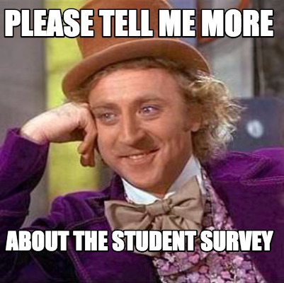 Meme Creator - Funny Please tell me more about the student survey Meme ...