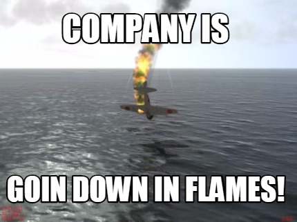 company-is-goin-down-in-flames