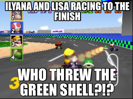 ilyana-and-lisa-racing-to-the-finish-who-threw-the-green-shell