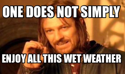 Meme Creator - Funny One does not simply Enjoy all this wet weather ...