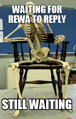 Meme Creator - Funny Waiting for Rewa to reply Still waiting Meme ...