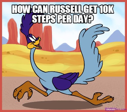 how-can-russell-get-10k-steps-per-day