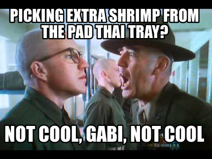 picking-extra-shrimp-from-the-pad-thai-tray-not-cool-gabi-not-cool