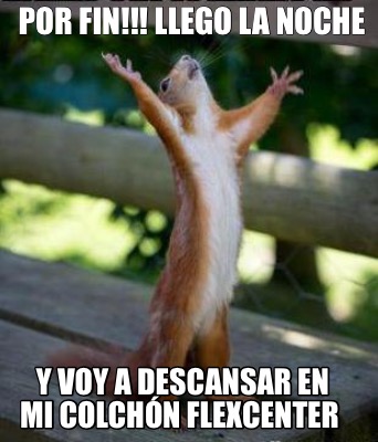 Meme Creator - Funny Por fin!!! Llego la noche Y voy a descansar en mi ...