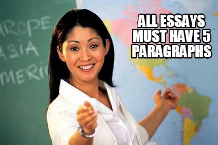 5 paragraph essay meme