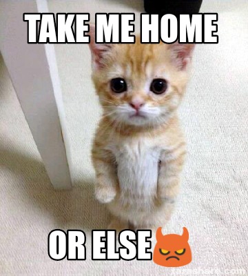 Meme Creator - Funny Take me home Or else???? Meme Generator at ...