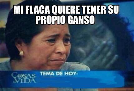 Meme Creator - Funny Mi flaca quiere tener su propio ganso Meme ...