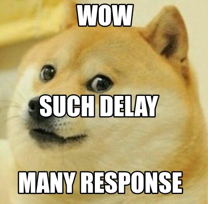 Meme Creator - Funny Wow Many response Such delay Meme Generator at ...