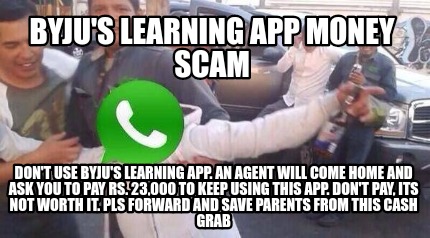 byjus-learning-app-money-scam-dont-use-byjus-learning-app.-an-agent-will-come-ho