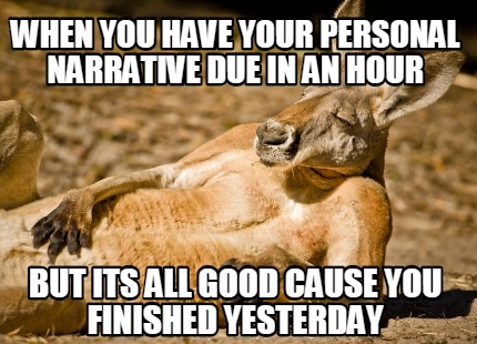 Meme Personal Narrative