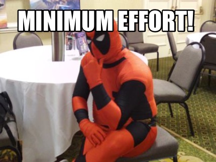 minimum-effort