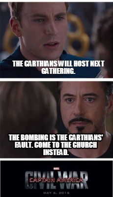 Meme Creator - Funny The Carthians will host next gathering. The ...