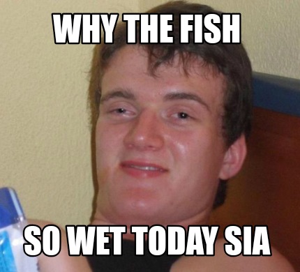 Meme Creator - Funny WHY THE FISH so wet today sia Meme Generator at ...