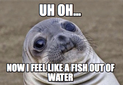 Meme Creator Funny Uh Oh Now I Feel Like A Fish Out Of Water Meme Generator At Memecreator Org