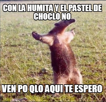 Meme Creator - Funny CON LA HUMITA Y EL PASTEL DE CHOCLO NO VEN PO QLO AQUI  TE ESPERO Meme Generator at !