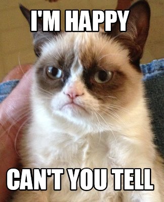 Meme Creator - Funny I'M HAPPY CAN'T YOU TELL Meme Generator at ...