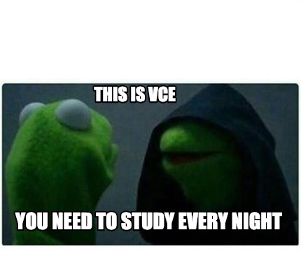 Meme Creator - Funny this is VCE You need to study every night Meme ...