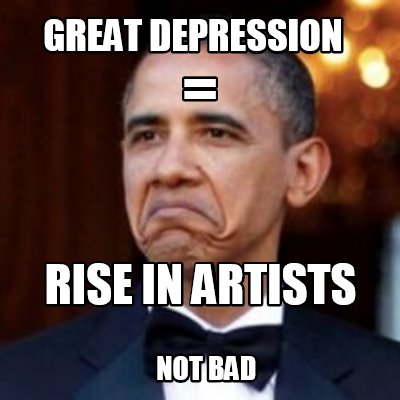 the great depression presentation meme