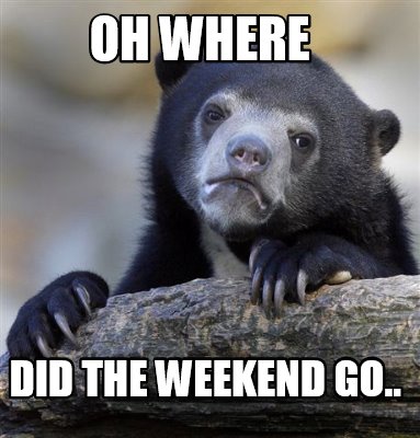 Meme Creator - Funny oh where did the weekend go.. Meme Generator at ...