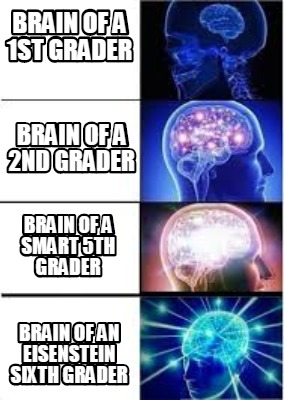 Meme Creator Funny Brain Of A St Grader Brain Of An Eisenstein Sixth