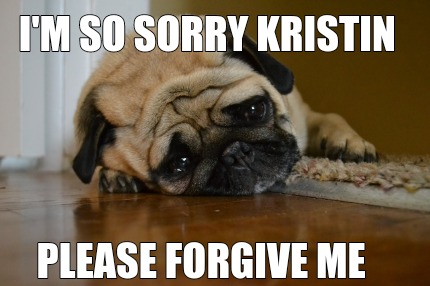 Meme Creator - Funny I'm so sorry Kristin Please forgive me Meme ...