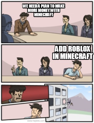 roblox and minecraft memes