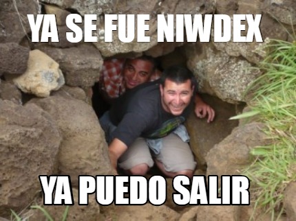 Meme Creator - Funny YA SE FUE NIWDEX YA PUEDO SALIR Meme Generator at ...