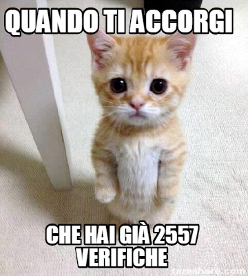 Meme Creator Funny Quando Ti Accorgi Che Hai Gi Verifiche Meme Generator At Memecreator Org