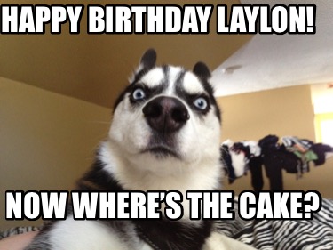 Meme Creator - Funny Happy Birthday Laylon! Now where’s the cake? Meme ...