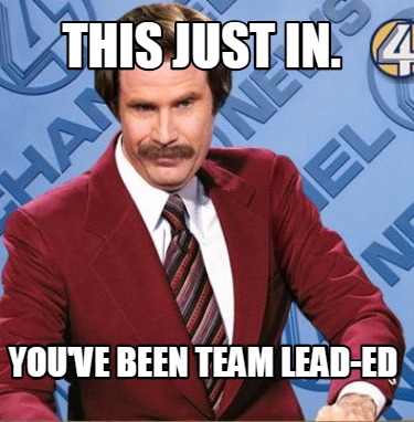 Meme Creator - Funny This just in. You've been Team Lead-ed Meme ...