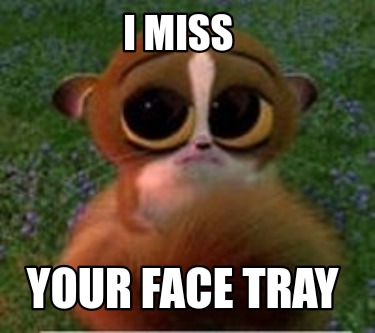 Meme Creator - Funny I miss your face tray Meme Generator at ...