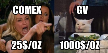 Meme Creator - Funny Comex GV 25$/Oz 1000$/Oz Meme Generator at  !