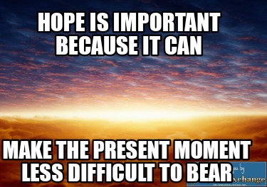 hope-is-important-because-it-can-make-the-present-moment-less-difficult-to-bear