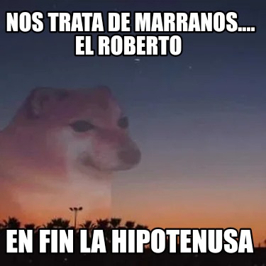 Meme Creator Funny Nos Trata De Marranos El Roberto En Fin La