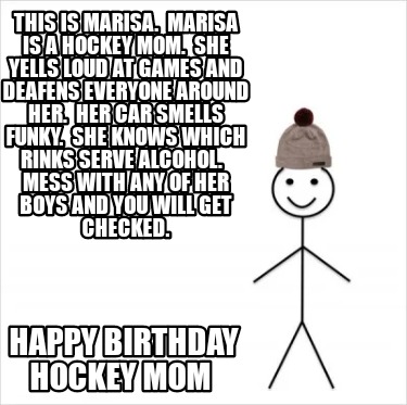 Meme Creator Funny This Is Marisa Marisa Is A Hockey Mom She Yells Loud At Games And Deafens Ev Meme Generator At Memecreator Org