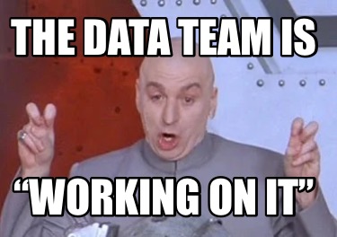 Meme Creator - Funny The data team is “working on it” Meme Generator at ...