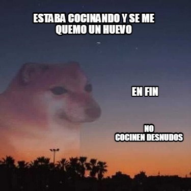 Meme Creator Funny Estaba Cocinando Y Se Me Quemo Un Huevo En Fin No Cocinen Desnudos Meme